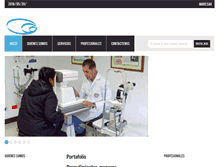 Tablet Screenshot of clinica-santabarbara.com